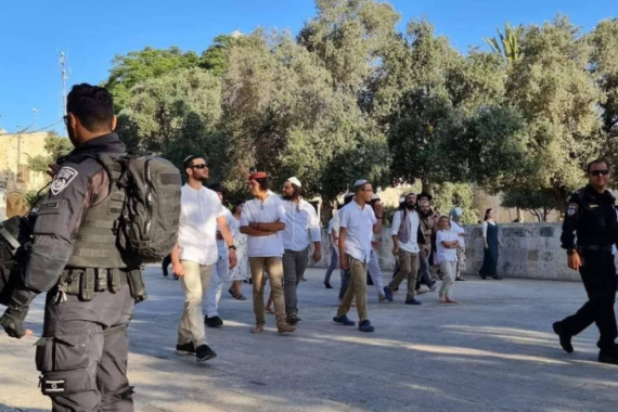 VIDEO: decine di coloni invadono al-Aqsa