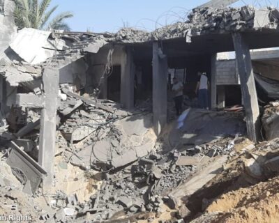 Sale a  25 morti e 76 feriti il bilancio dei bombardamenti israeliani sulla Striscia di Gaza