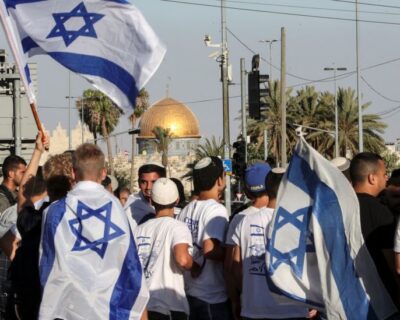 I gruppi del Monte del Tempio organizzano la marcia della bandiera israeliana a Gerusalemme