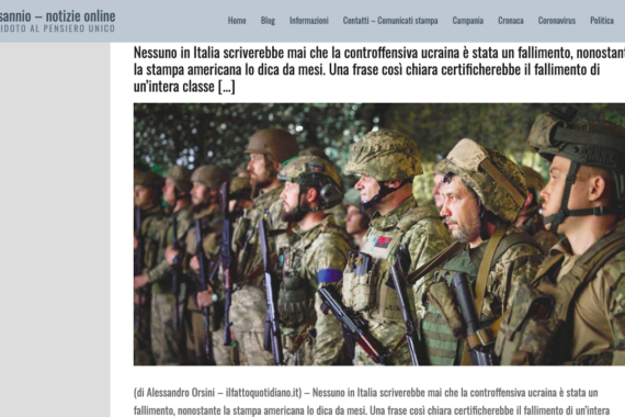 L’offensiva ucraina è fallita, ma guai a chi lo dice (in Italia)