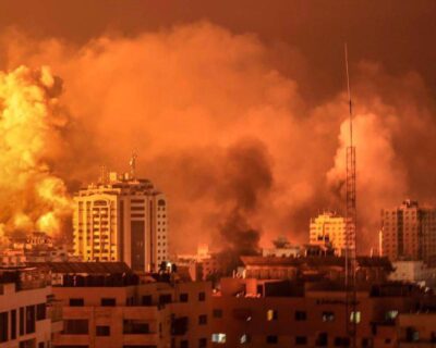 Genocidio israeliano a Gaza, 22°giorno: continuano i bombardamenti a tappeto. Bilancio attuale: 7.700 morti (3.195 bambini)