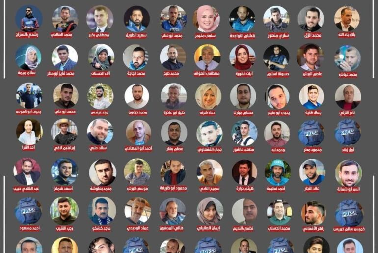 66 giornalisti palestinesi uccisi durante attacchi israeliani a Gaza dal 7 ottobre
