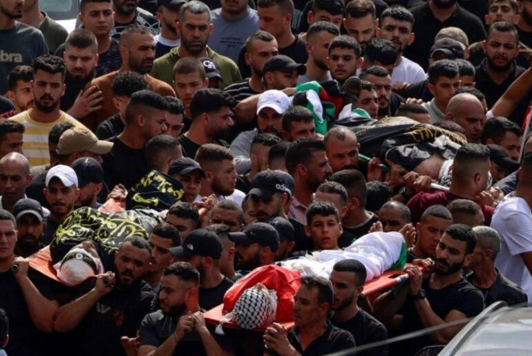 Sette palestinesi uccisi dalle IOF in Cisgiordania