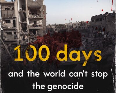 Genocidio israelo-statunitense a Gaza, 100 giorni: 30.000 martiri, 60.000 feriti, 50.000 case distrutte