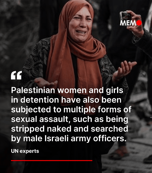 Oltre a pulizia etnica e genocidio, Israele si sta macchiando di stupri e violenze sessuali contro donne e bambine gazawi prigioniere